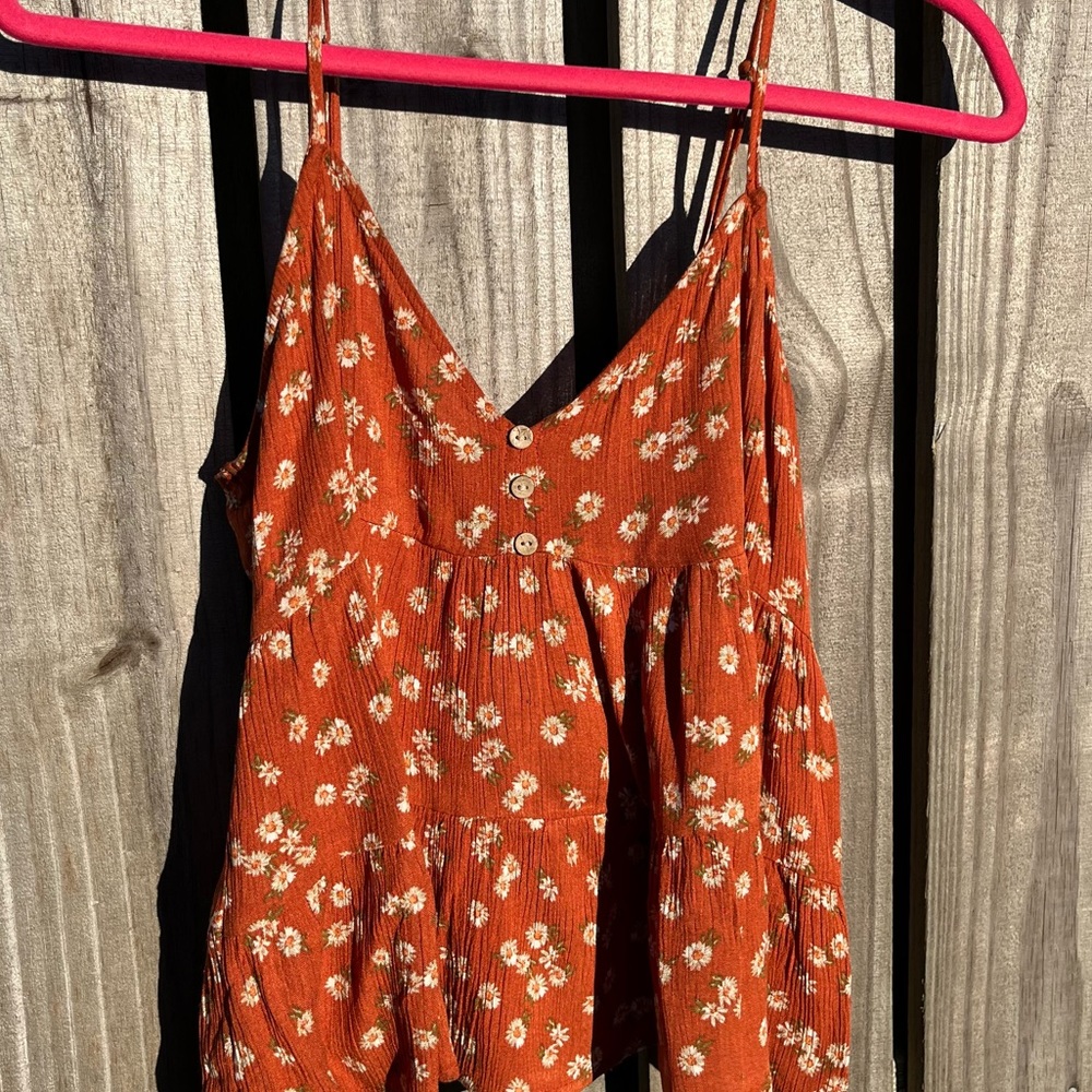 BeCool Medium Orange FloralTank